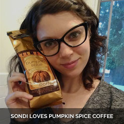Sondi Loves Pumpkin Spice coffee